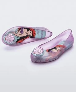 Mini Melissa Sweet Love + Disney Princess Flat - Youth & Kids