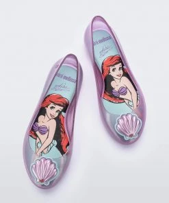 Mini Melissa Sweet Love + Disney Princess Flat - Youth & Kids