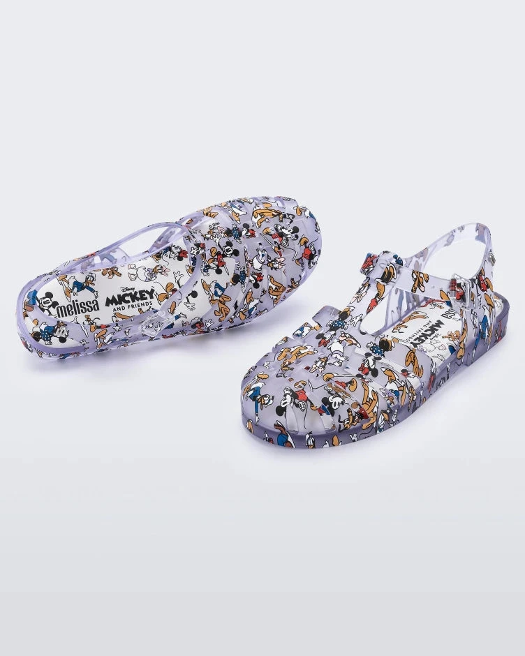 Adult Melissa Possession + Mickey & Friends Sandal 10 Adult Melissa Possession + Mickey & Friends Sandal